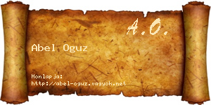 Abel Oguz névjegykártya